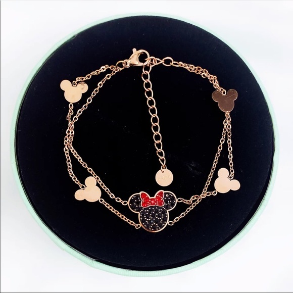 MINNIE MOUSE ♡ SILVER Stainless Steel Layered Bracelet - Picture 9 of 10